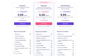 cout hebergement site internet